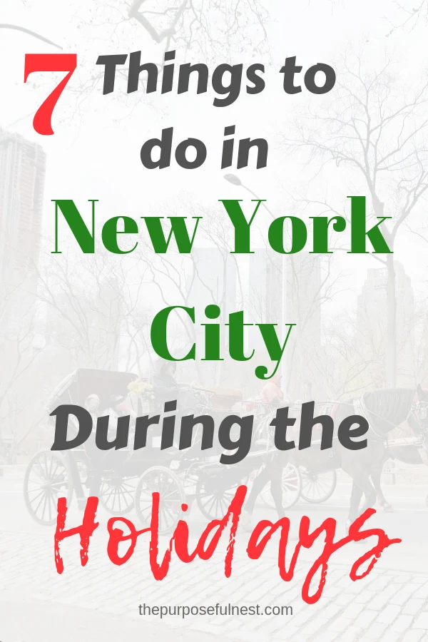 Things to do in New York City during the holidays