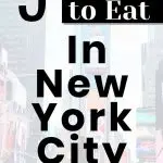 Places to eat in New York City NYC