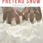 How to make fake snow for sensory play
