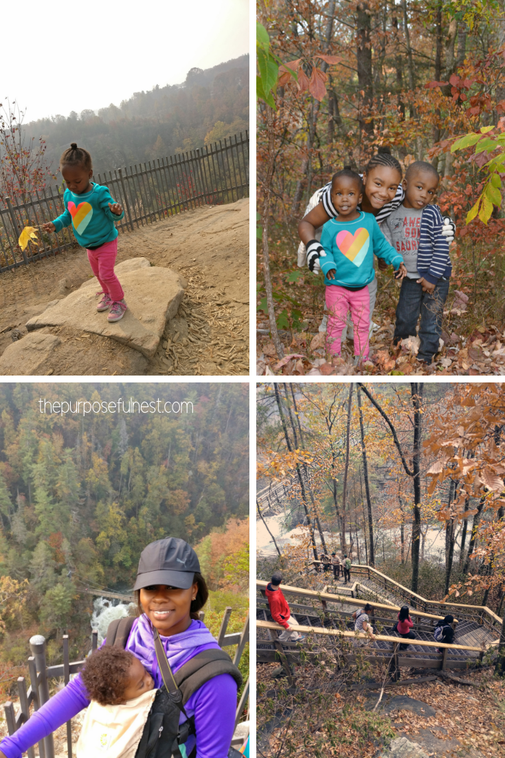 tullulah fall hiking with kids