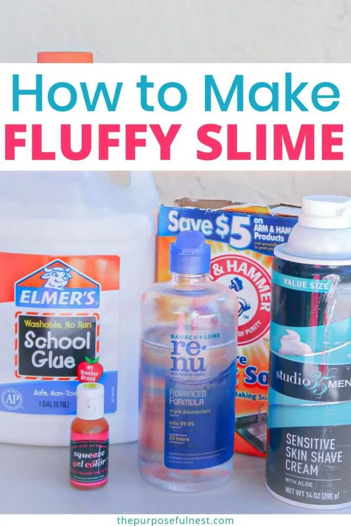 Elmers Glue Fluffy Slime Without Borax , How to Make Fluffy Slime