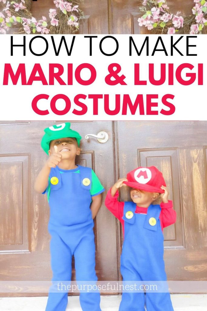 Easy DIY Mario Costume - The Purposeful Nest