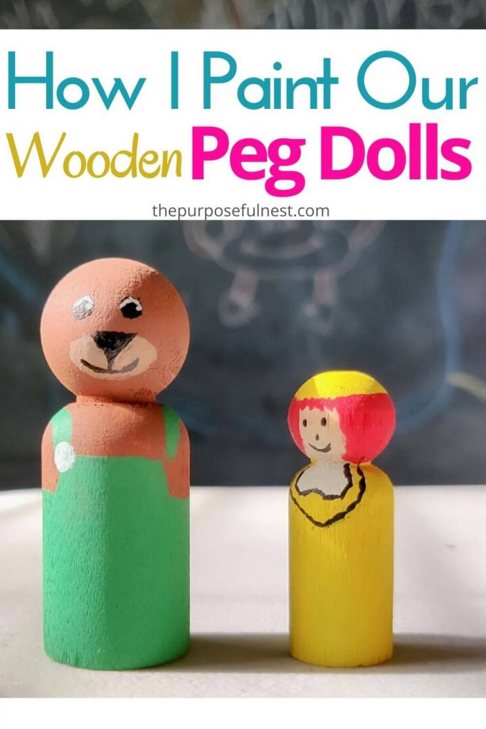 How to Paint Wooded Peg Dolls