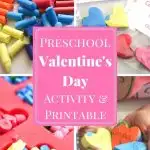 Preschool Valentine's Day heart crayons