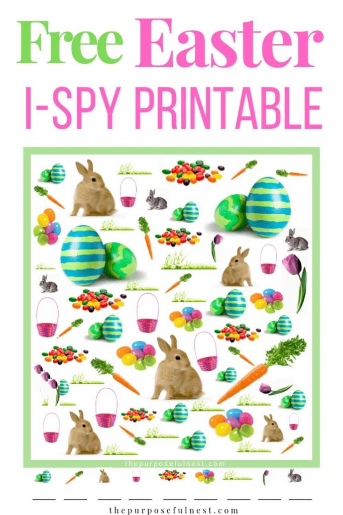 Free Easter Printable Spy Game The Purposeful Nest