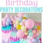 DIY unicorn party decorations