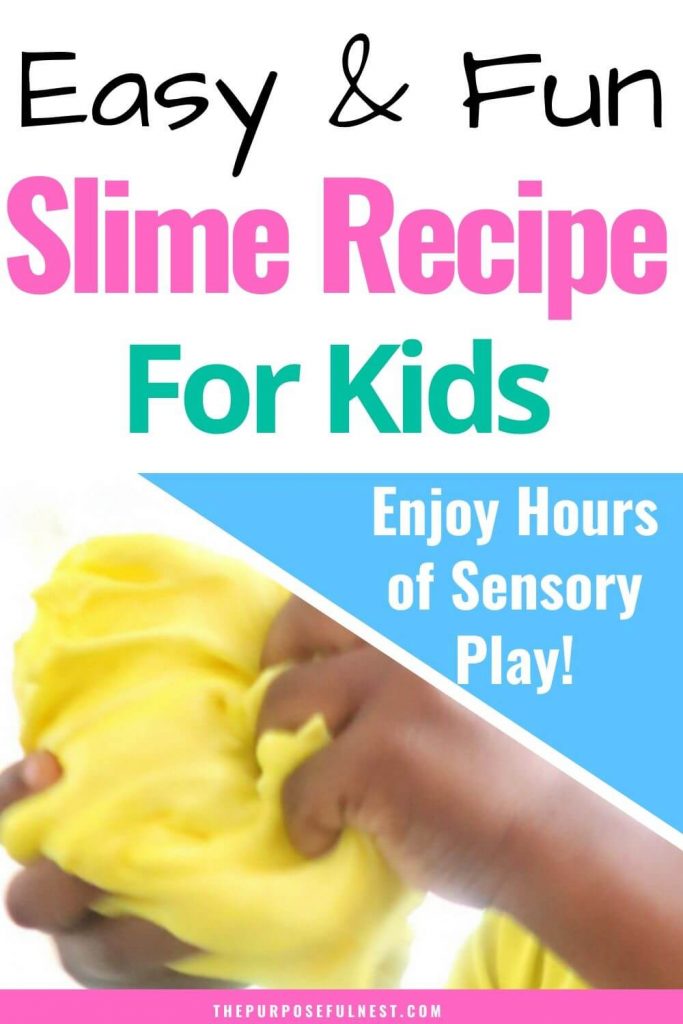 Easy Slime Recipe for Kids