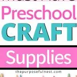 Best crafts and art supplies for homeschool and preschool kids
