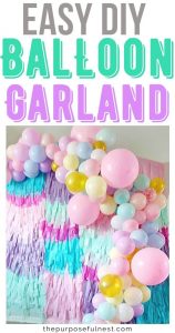 DIY Balloon Garland Party Decorations