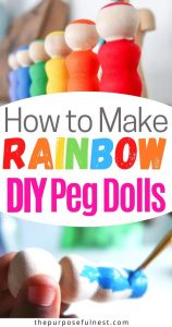 DIY Rainbow Peg Dolls