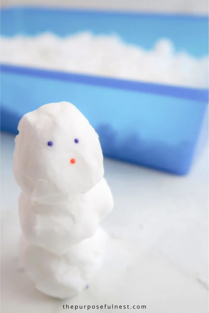 2-Ingredient Fake Snow (That's Actually Cold!) - The Craft-at-Home Family