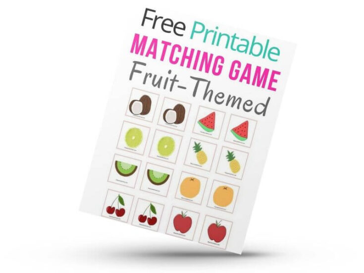 Free Printable Fruit Matching Game for Preschoolers - The Purposeful Nest