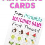 Fruit Matching Game Printable