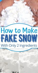 How to Make Fake Snow
