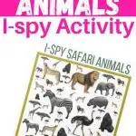 Safari Animals Printable Activity