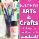 arts and craft supplies for homeschool
