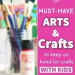 arts and craft supplies for homeschool