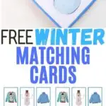 winter matching cards