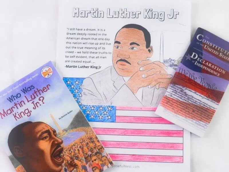 Martin Luther King Jr. Day-themed Coloring Pages • Beeloo Printable Crafts  and Activities for Kids