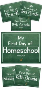 First Day of School Sign PDF