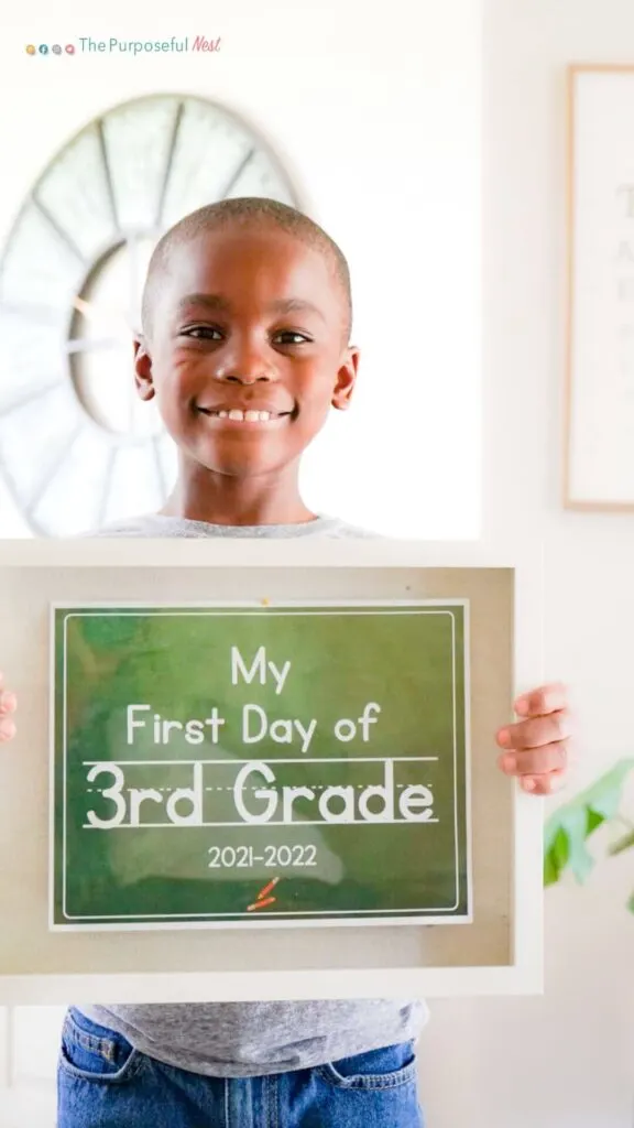 First Day of School sign printable