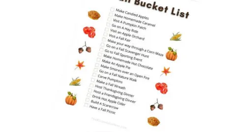 Fall Bucket List for Kids