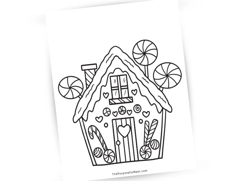 Christmas coloring page for kids