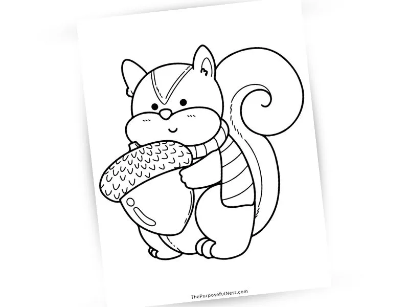 FREE Thanksgiving Coloring Pages for Kids - The Purposeful Nest