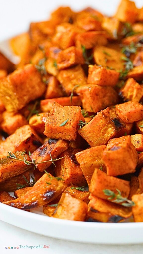 roasted sweet potatoes