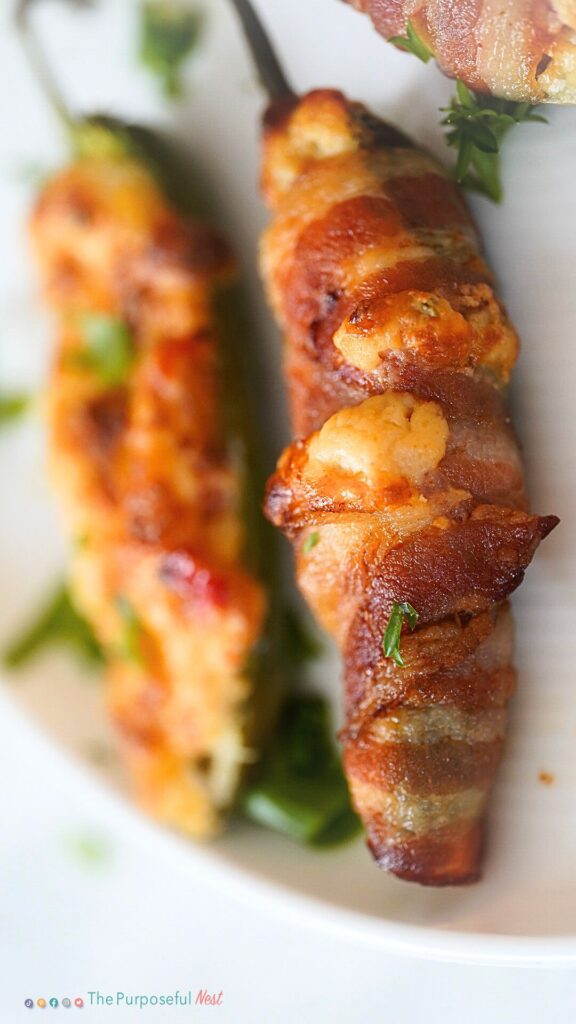 bacon wrapped Jalapeño popper appetizer