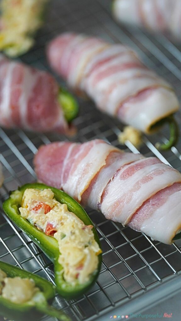 bacon wrapped Jalapeño poppers