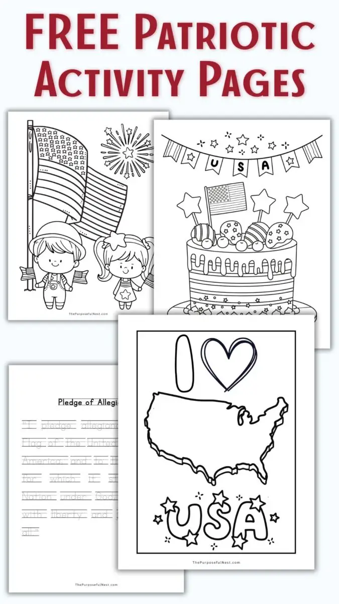 Patriotic Worksheets for Preschool