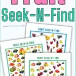 Fruit Seek-N-Find Activity Sheets